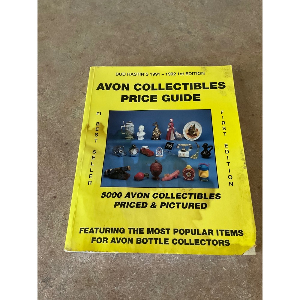 Bud Hastin 1991-1992 Avon Collectibles Price Guide 1st Edition Reference Book